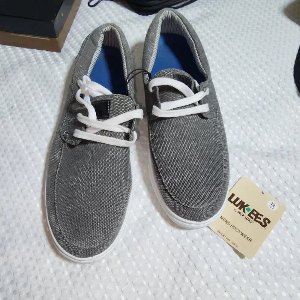 LUK*EES BY MUK LUK MENS SZ 12 CRUISE VOYAGE SLIPON BOAT SHOES